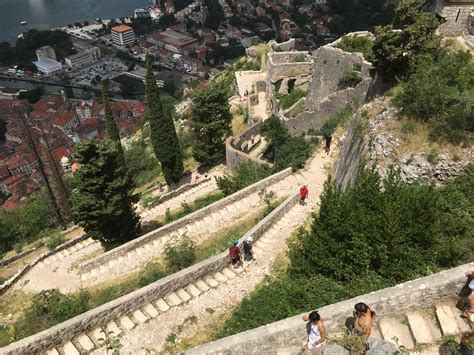 city walls fortifications  fortresses  kotor travel europe
