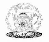 Coloring Starbucks Coffee Pages Cup Printable Adult Color Sunshine Cups Drawing Print Choose Board Patterns Getdrawings Getcolorings Coloriage Template sketch template