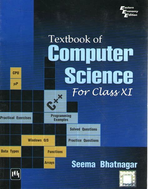 textbook  computer science  class xi english st edition buy