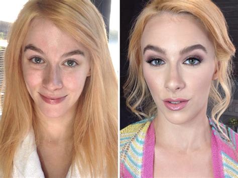 makeup artist posts brand new before and after photos of the porn stars she styles business