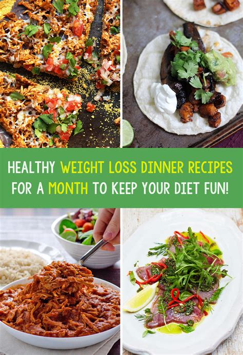Healthy Weight Loss Dinner Recipes For A Month To Keep