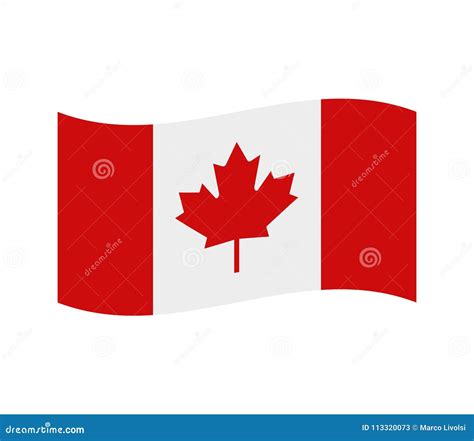 canada flag stock illustration illustration  dimensional