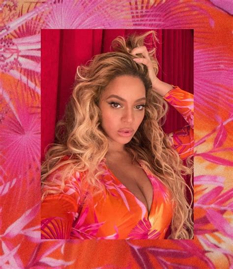 Beyoncé Wore Pink And Orange Tropical Print Dress In Miami Popsugar