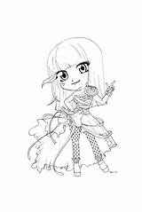 Coloring Pages Gaga Lady Popular sketch template