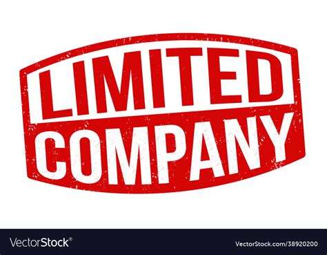 limited company sign  stamp royalty  vector image