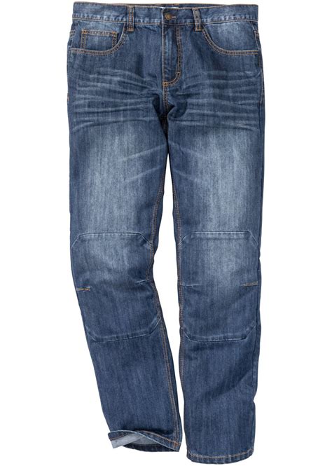 jeans regular fit straight blauw heren bonprixnl