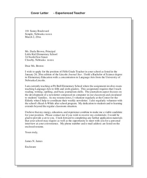 sample teaching cover letter templates  ms word