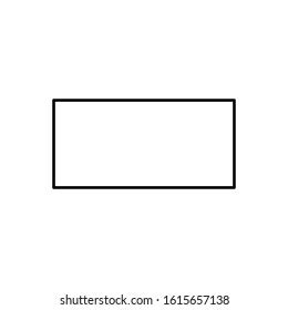 rectangle outline images stock  vectors shutterstock