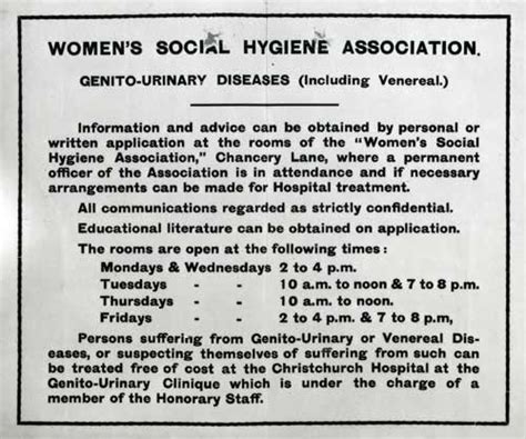 social hygiene sexual health te ara encyclopedia of