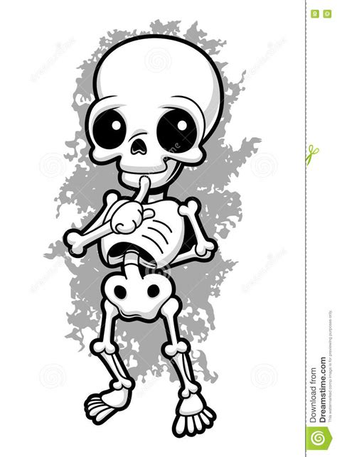 Cute Skeleton Stock Vector Illustration Of Undead