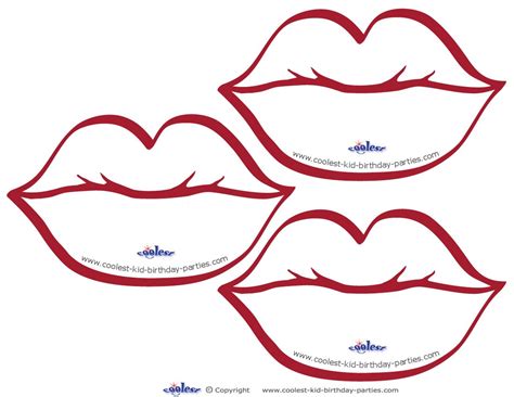 lips coloring clipart