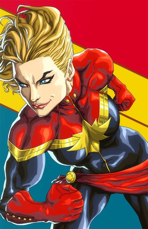 Captain Marvel Carol Danvers Muscular Body Captain