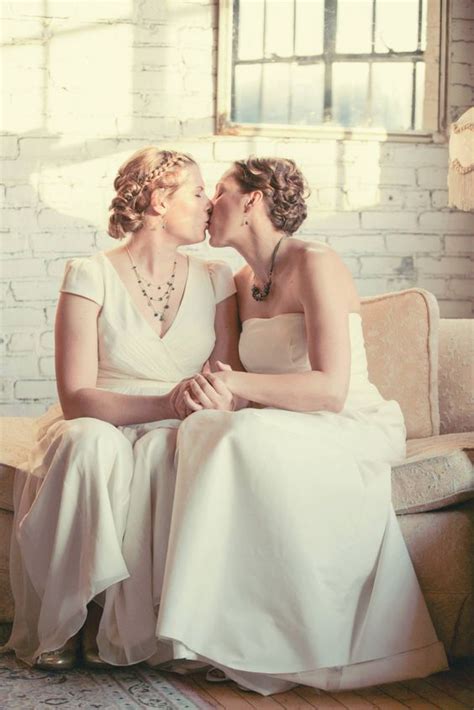 A First Look Or First Meeting Kiss In The Bridal Suite At A Fall