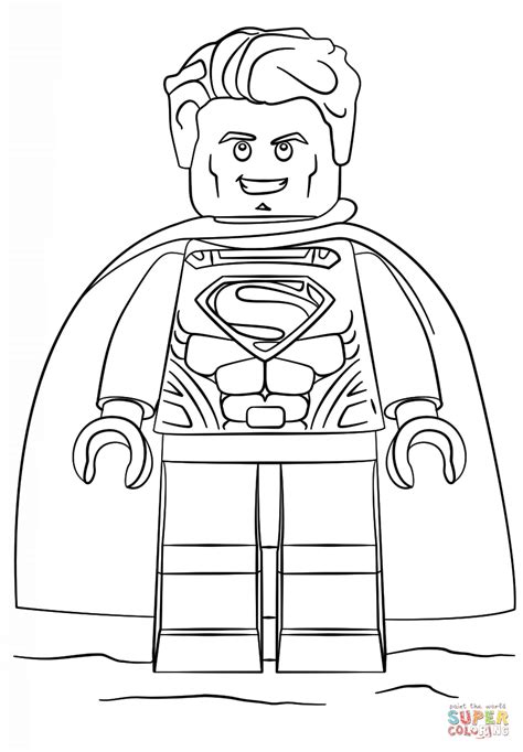 lego superman coloring page  printable coloring pages superman