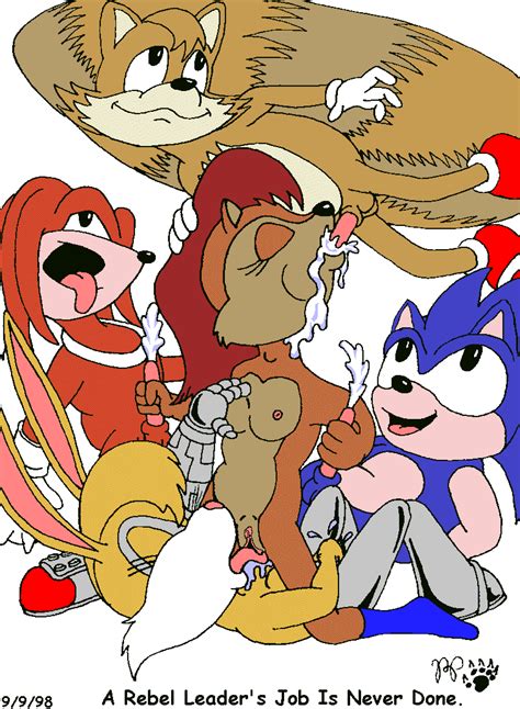 image 382416 bunnie rabbot knuckles the echidna kthanid sally acorn sonic team sonic the