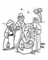 Jesus Coloring Three Wise Men Kings Baby Pages Christmas Manger Nativity Color Getcolorings Kids La Printable sketch template