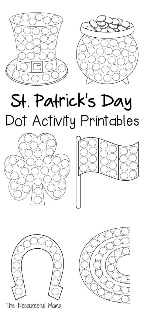 st patricks day dot activity printables st patrick day activities