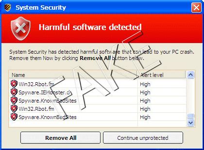 harmful software detected popup   remove  virusescom
