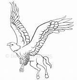 Coloring Pages Hippogriff Getcolorings sketch template