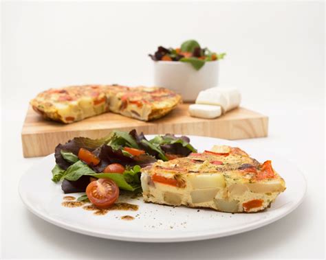 Red Pepper And Goats Cheese Frittata Delamere Dairy