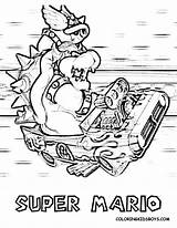 Coloring Mario Kart Pages Bowser Printable Characters Clipart Print Library Comments Clip Popular Coloringhome sketch template