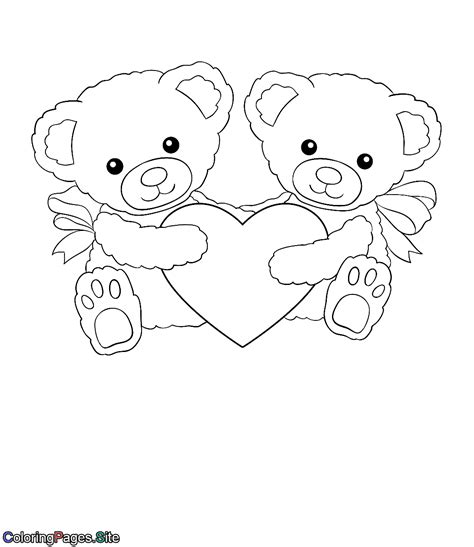 love bears  coloring page coloring pages