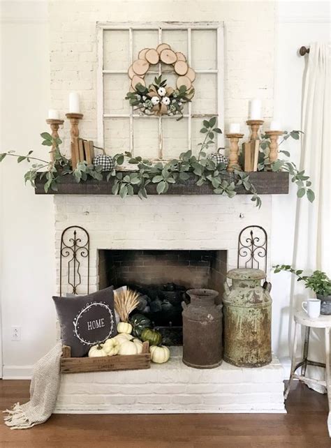 mantel decor ideas  farmhouse style