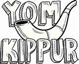 Kippur Yom Vector Clip Illustrations Jewish Similar sketch template