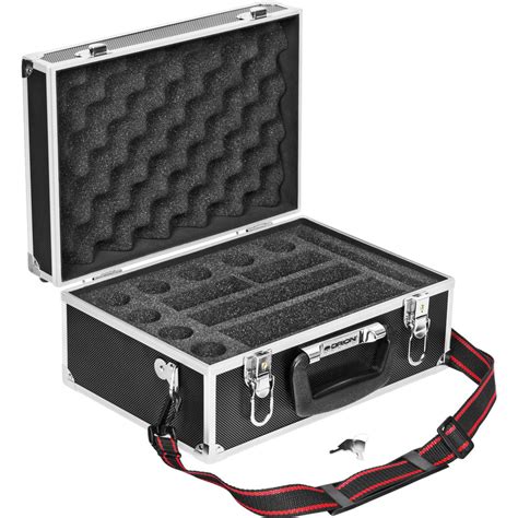 orion medium sized deluxe accessories carrying case  foam padding