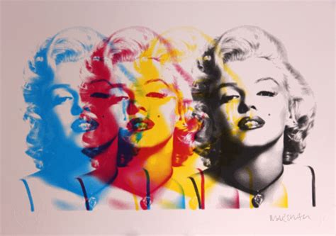 Affordable Pop Art Marilyn Monroe Print By Russell Marshall