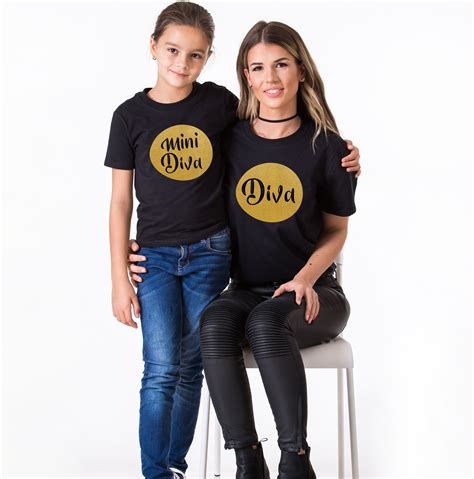 diva mini diva matching mommy   shirts family shirts