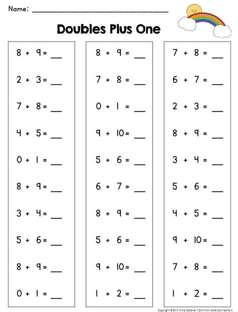 addition facts    worksheets thekidsworksheet
