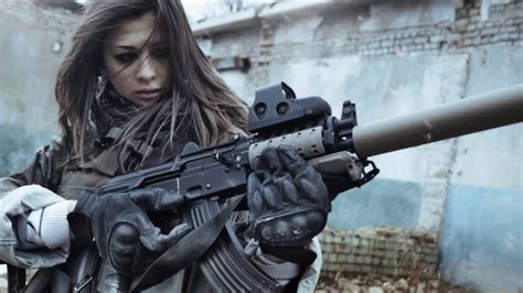 women military ☢ bad to the bone ♫ female remix girls with guns woman army uniforms hq youtube