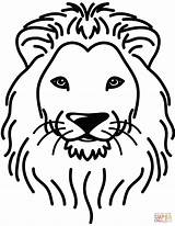 Lion Coloring Face Pages Lions Kids Sheet Head Colouring Portrait Drawing Cute Template African Print Sheets Getdrawings Templates sketch template