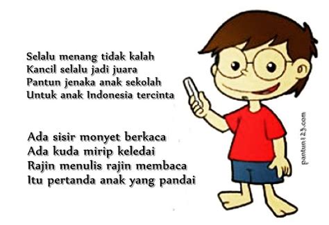 pantun anak anak indonesia lucu kustantiblogs