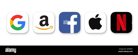 google amazon apple netflix facebook stock photo alamy