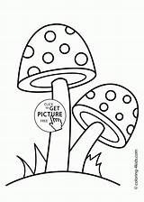 Mushroom Mushrooms Coloring Pages Printable Kids Drawing House Two Psychedelic Getdrawings Source 4kids Gif Cartoon sketch template