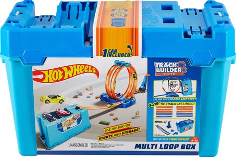 buy hot wheels track builder stunt box flk