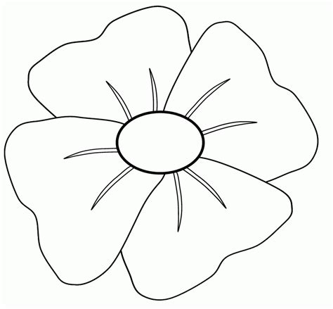 remembrance day poppy coloring page coloring home