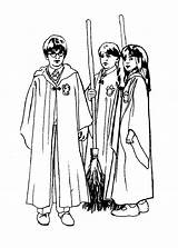 Potter Harry Coloring Pages Kids Sweep Printable Via sketch template