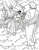 Sobre Jesús Anda Mar El Coloring Sermons4kids sketch template