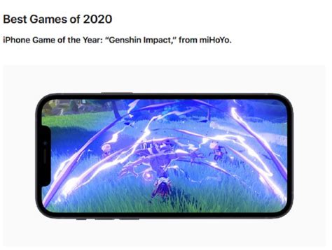 Genshin Impact Is Also Iphone Game Of The Year