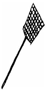 Fly Swatter Cliparts Clipart Clip Library sketch template