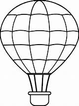 Air Balloon Line Hot Coloring Drawing Balloons Pages Color Clipartmag sketch template