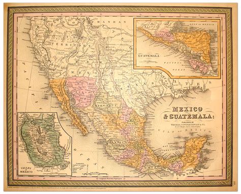 mexico map  philatelic