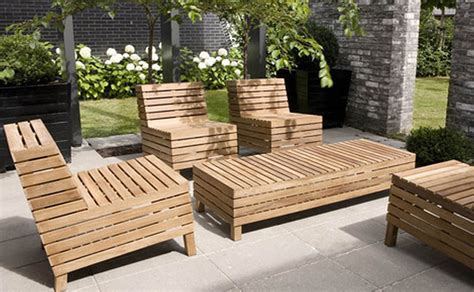 dazzling outdoor wood patio furniture   designandlab