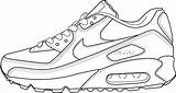 Nike Air Max Coloring Shoes 90 Jordan Pages Sneakers Drawing Force Shoe Baby Printable Dessin Chaussure Coloringsky Color Booties Getcolorings sketch template