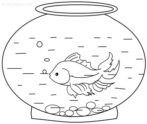goldfish bowl coloring page firka tein