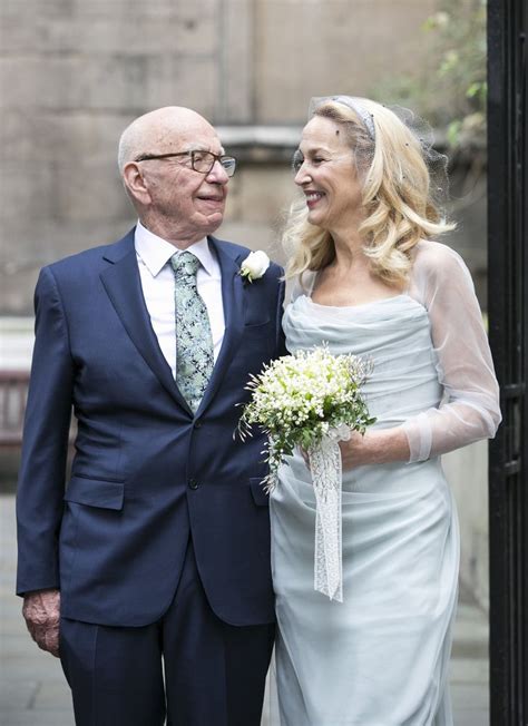jerry hall and rupert murdoch 2016 the bride wore vivienne westwood