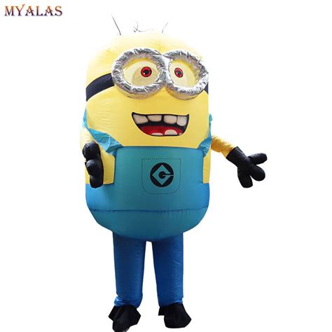new minion inflatable costume with one eye or double eyes halloween